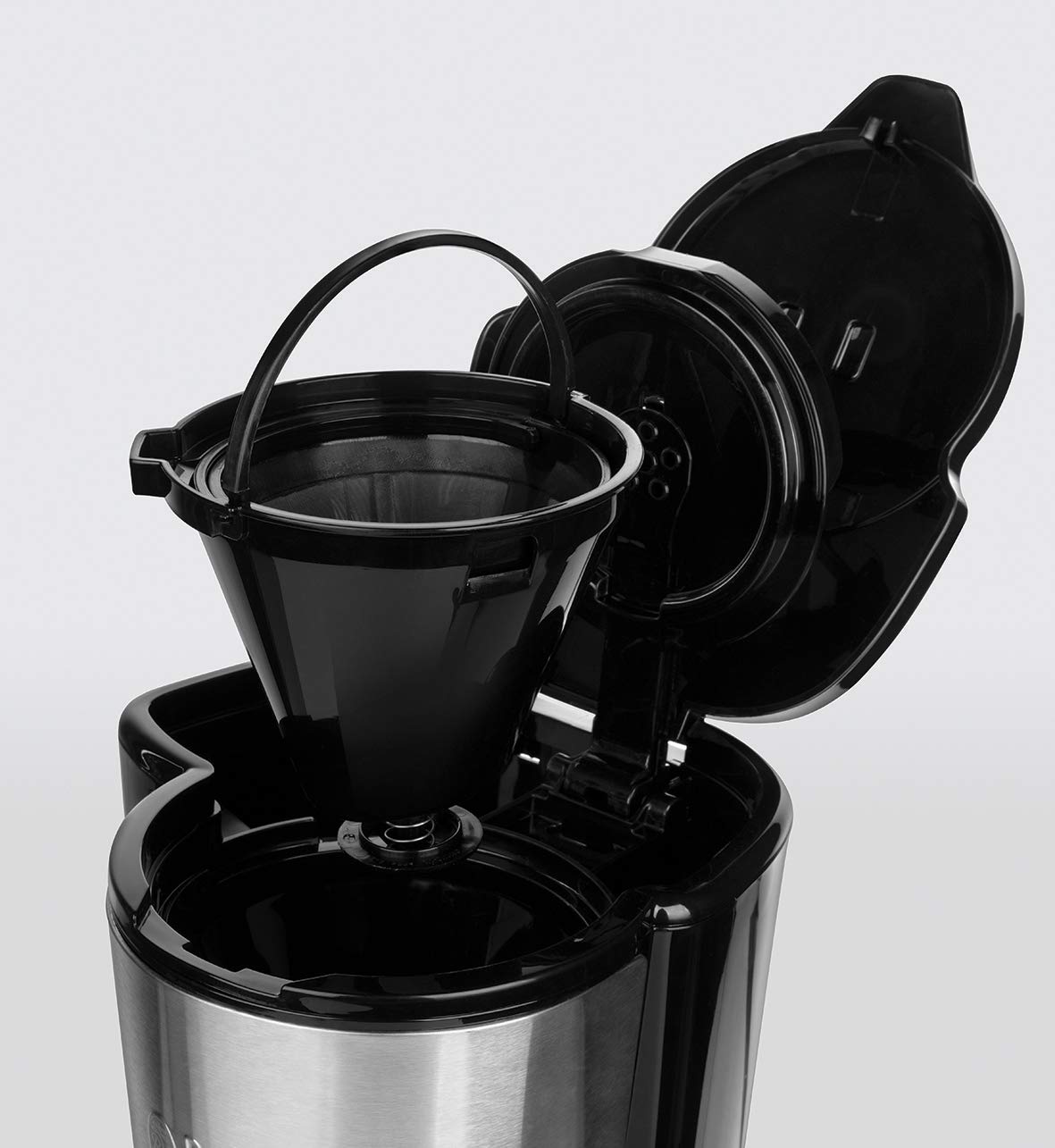 Kompakte Filterkaffeemaschine mit Glaskanne 0,6 L, 1–5 Tassen