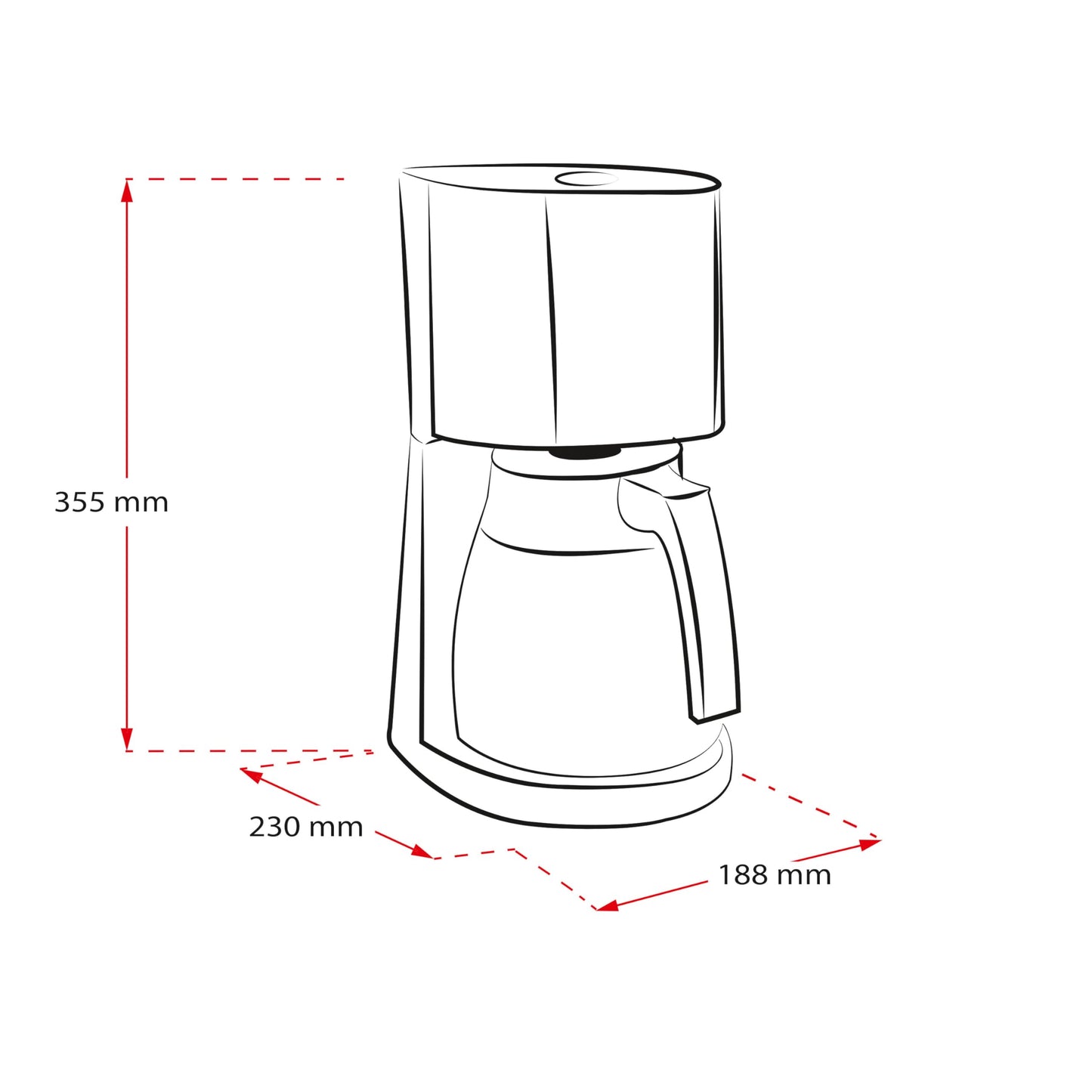 Melitta Enjoy Top Therm Filterkaffeemaschine 10 Tassen