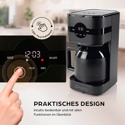 Barista Filterkaffeemaschine mit Thermokanne 8 Tassen