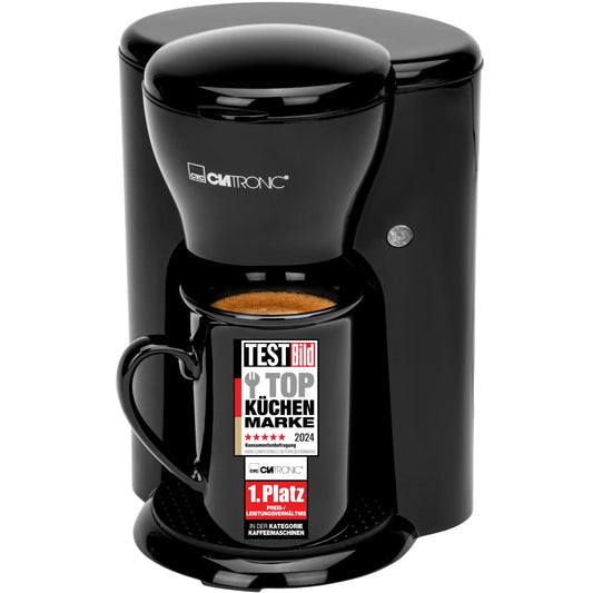 Clatronic 1-Tassen Filterkaffeemaschine mit Keramiktasse (KA 3356)