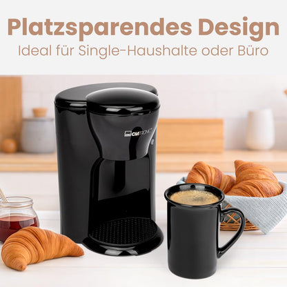 Clatronic 1-Tassen Filterkaffeemaschine mit Keramiktasse (KA 3356)