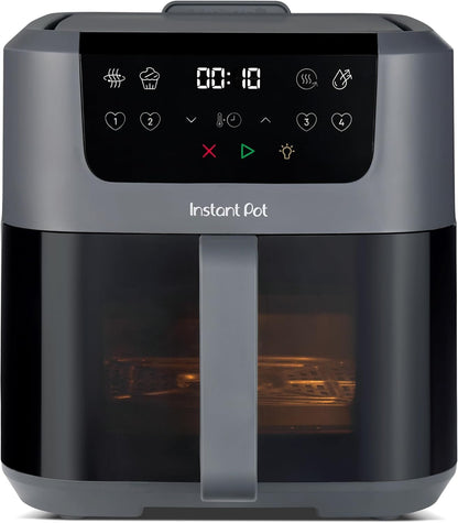 Heißluftfritteuse 5L – 4-in-1 Frittieren, Backen, Aufwärmen & Trocknen, Grau