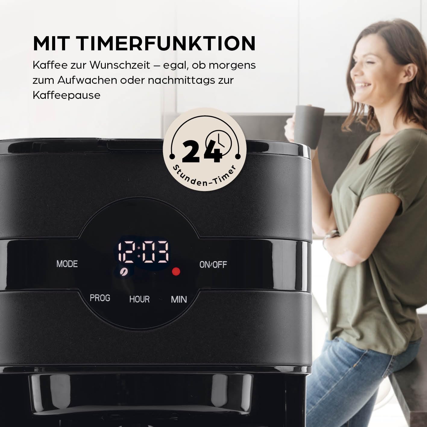 Barista Filterkaffeemaschine mit Thermokanne 8 Tassen