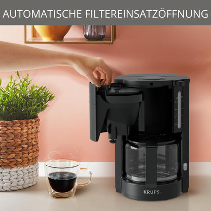 Filterkaffeemaschine mit Glaskanne 1,25 L, 10–15 Tassen, 1050 W