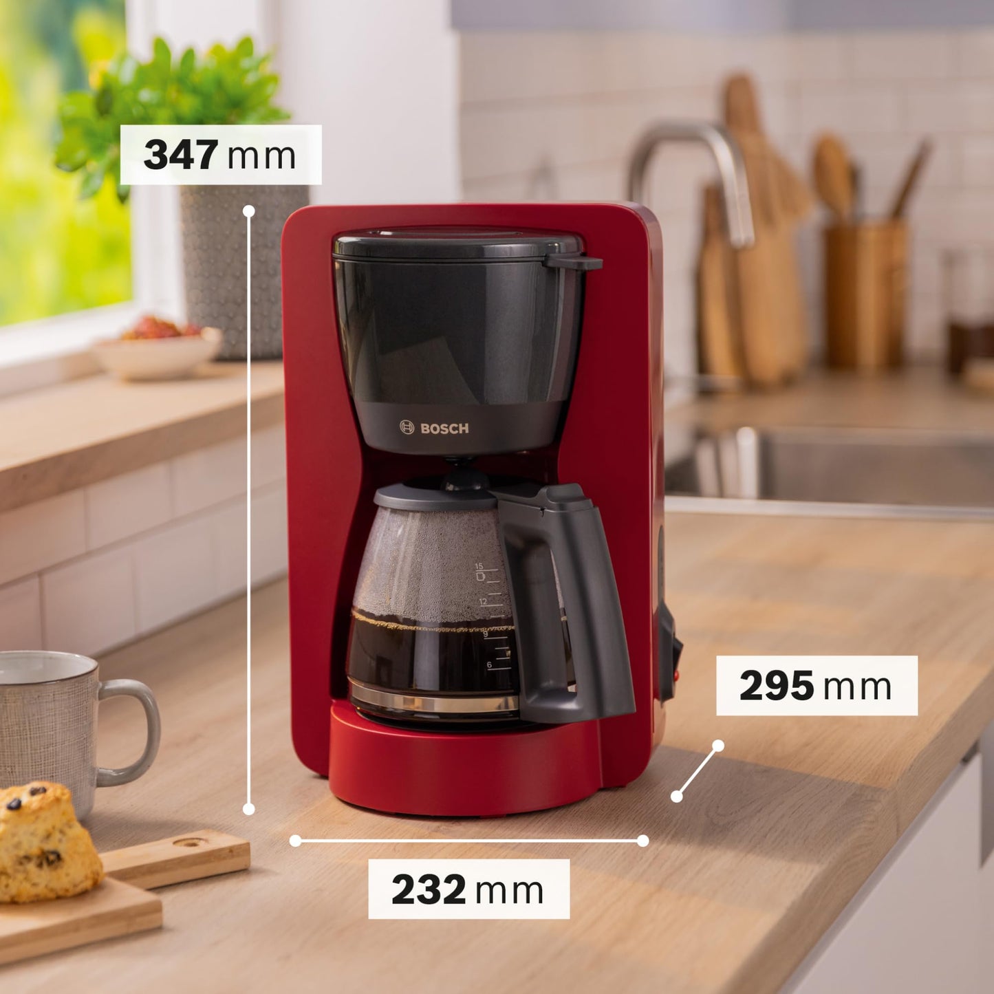 Filterkaffeemaschine mit Thermokanne für bis zu 8 Tassen