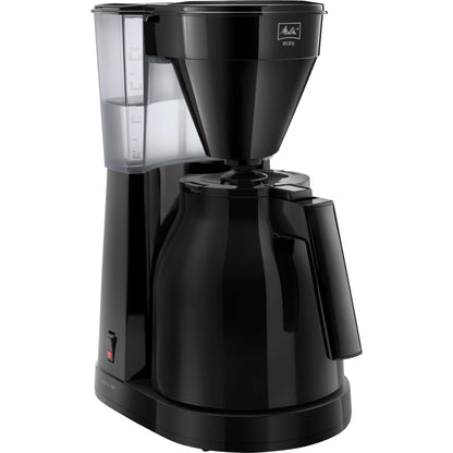 Melitta Easy Therm – Filterkaffeemaschine mit doppelter Thermkanne, für bis zu 8 Tassen Kaffee, in Schwarz