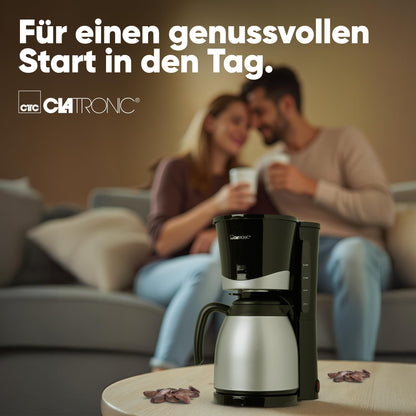 Filterkaffeemaschine mit Thermokanne 1 L, 8–10 Tassen