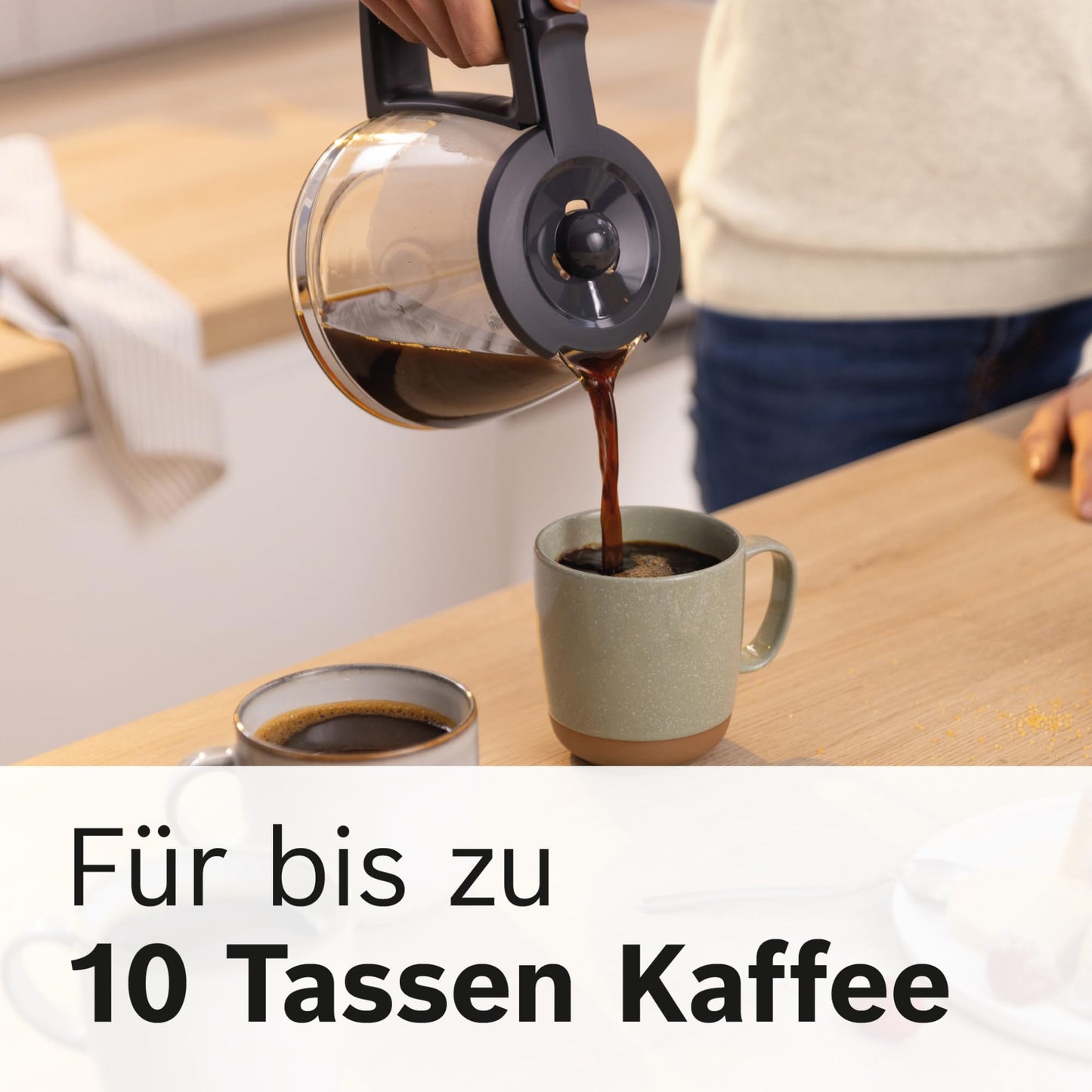 Filterkaffeemaschine mit Thermokanne für bis zu 8 Tassen