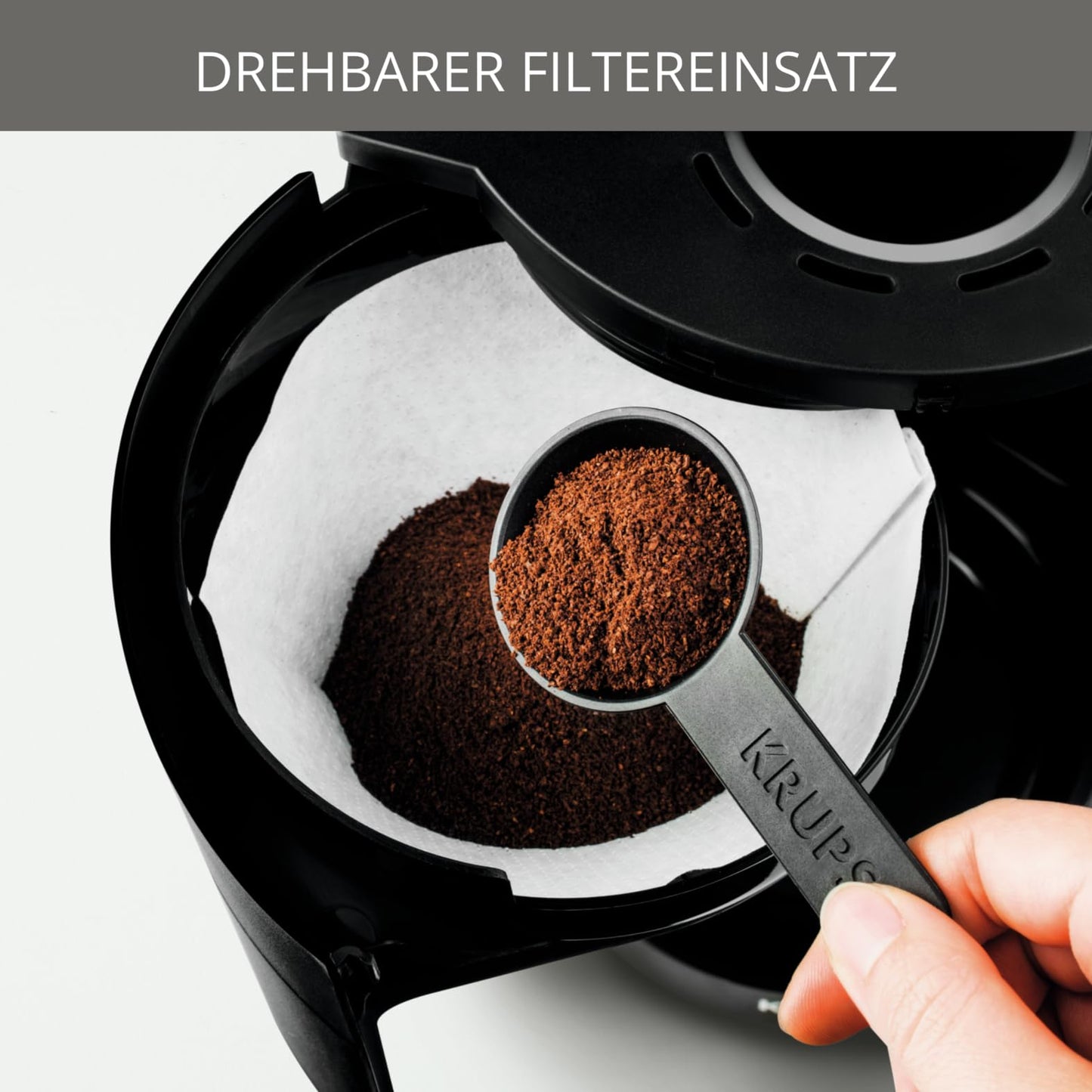 Filterkaffeemaschine mit Glaskanne 1,25 L, 10–15 Tassen, 1050 W