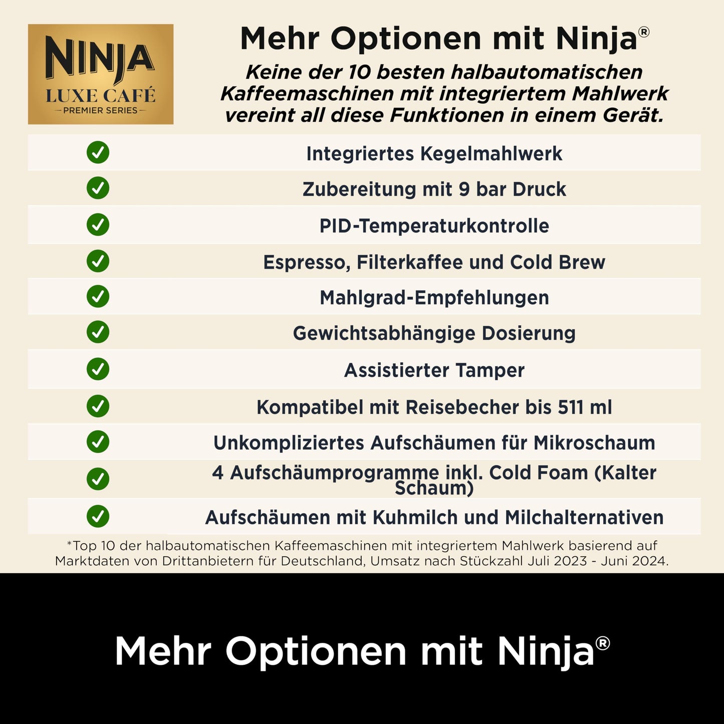 Ninja Luxe Premier 3-in-1 Kaffeemaschine ES601EU