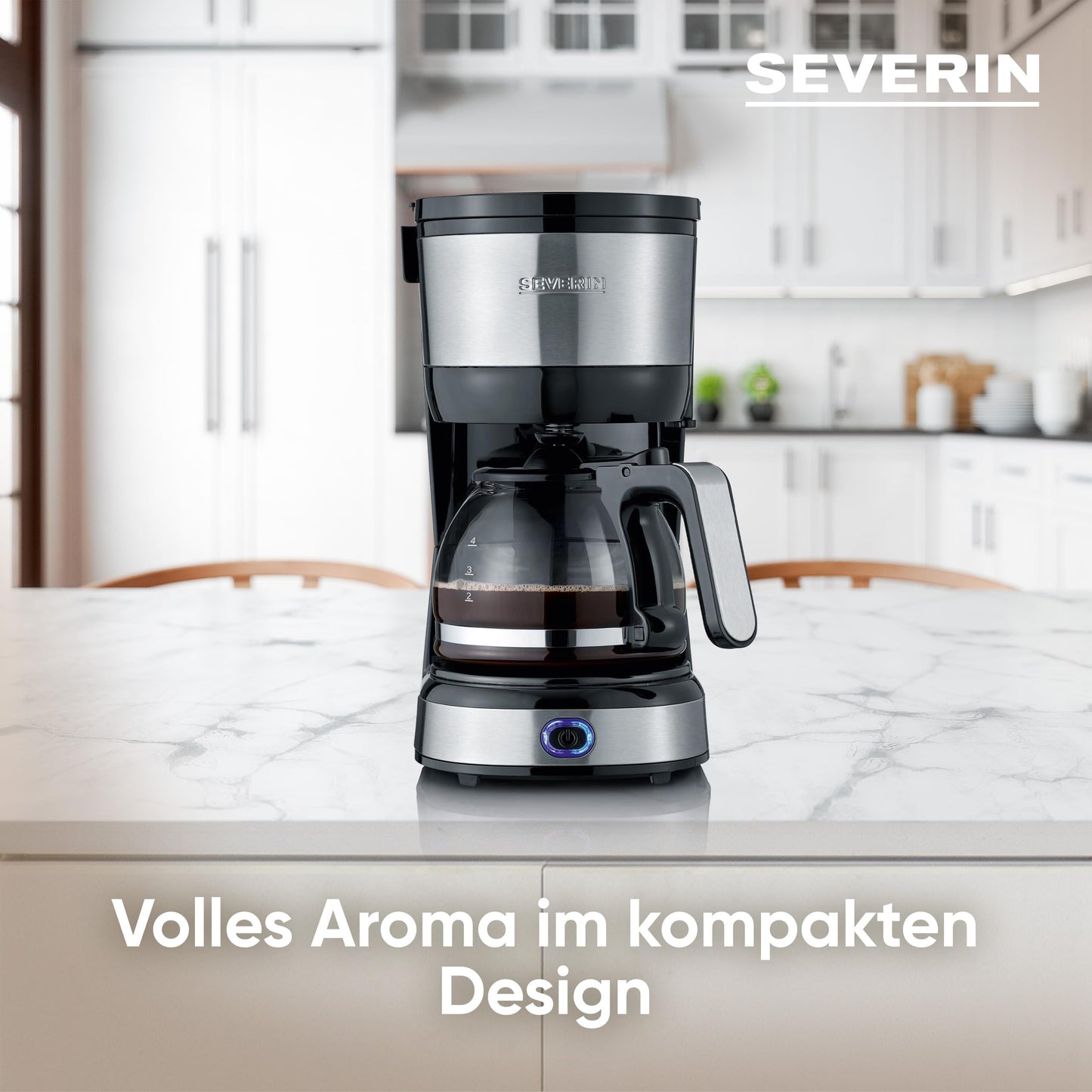SEVERIN Kompakt Filterkaffeemaschine für 4 Tassen KA 4808